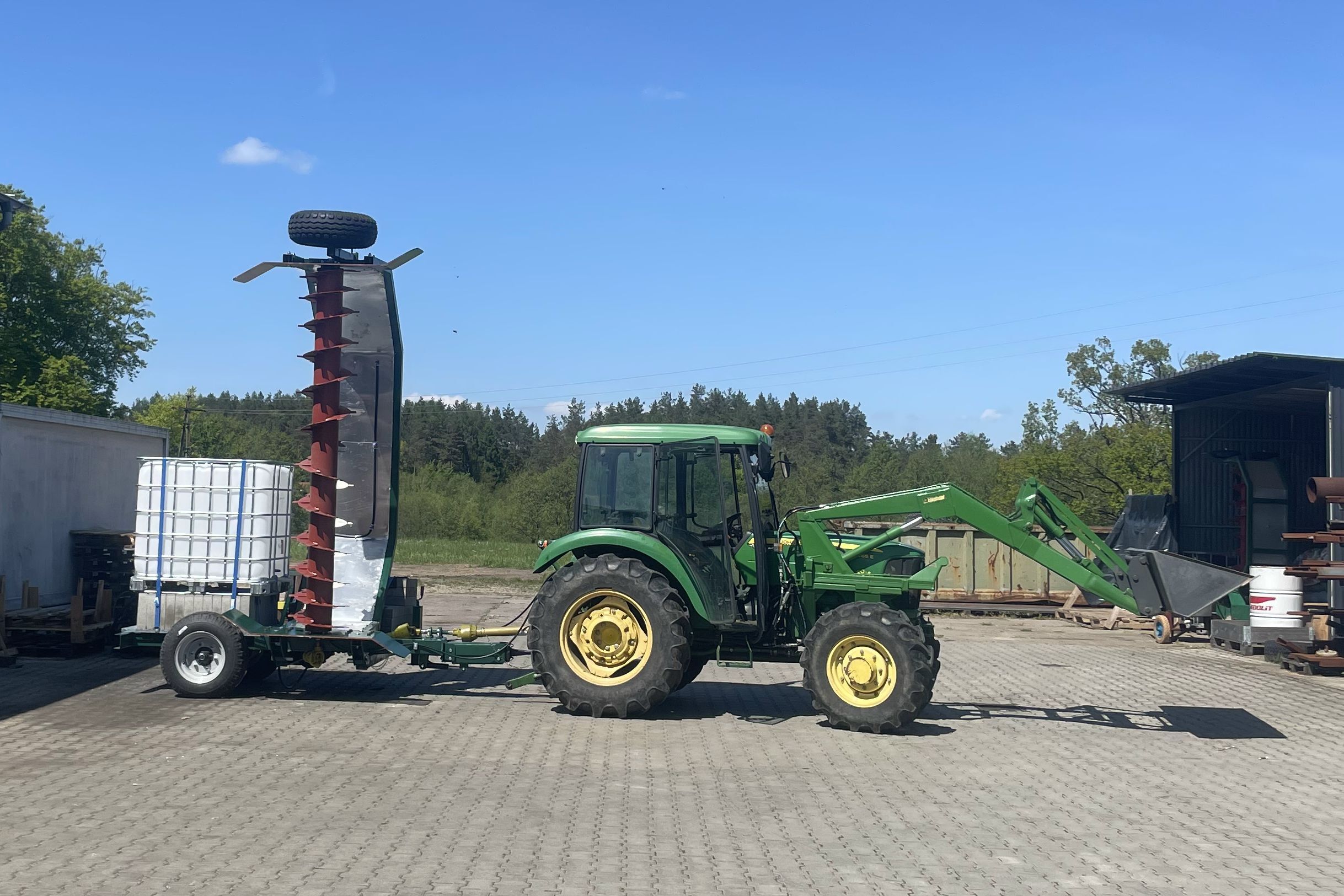Detail des BioFarmLab-Kompostwenders 40 kW